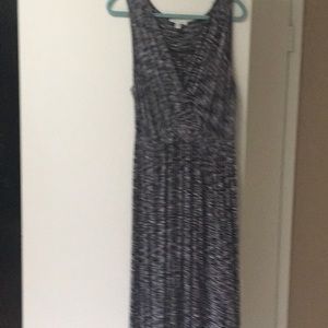 Gorgeous T-shirt fabric maxi dress deep v XL
